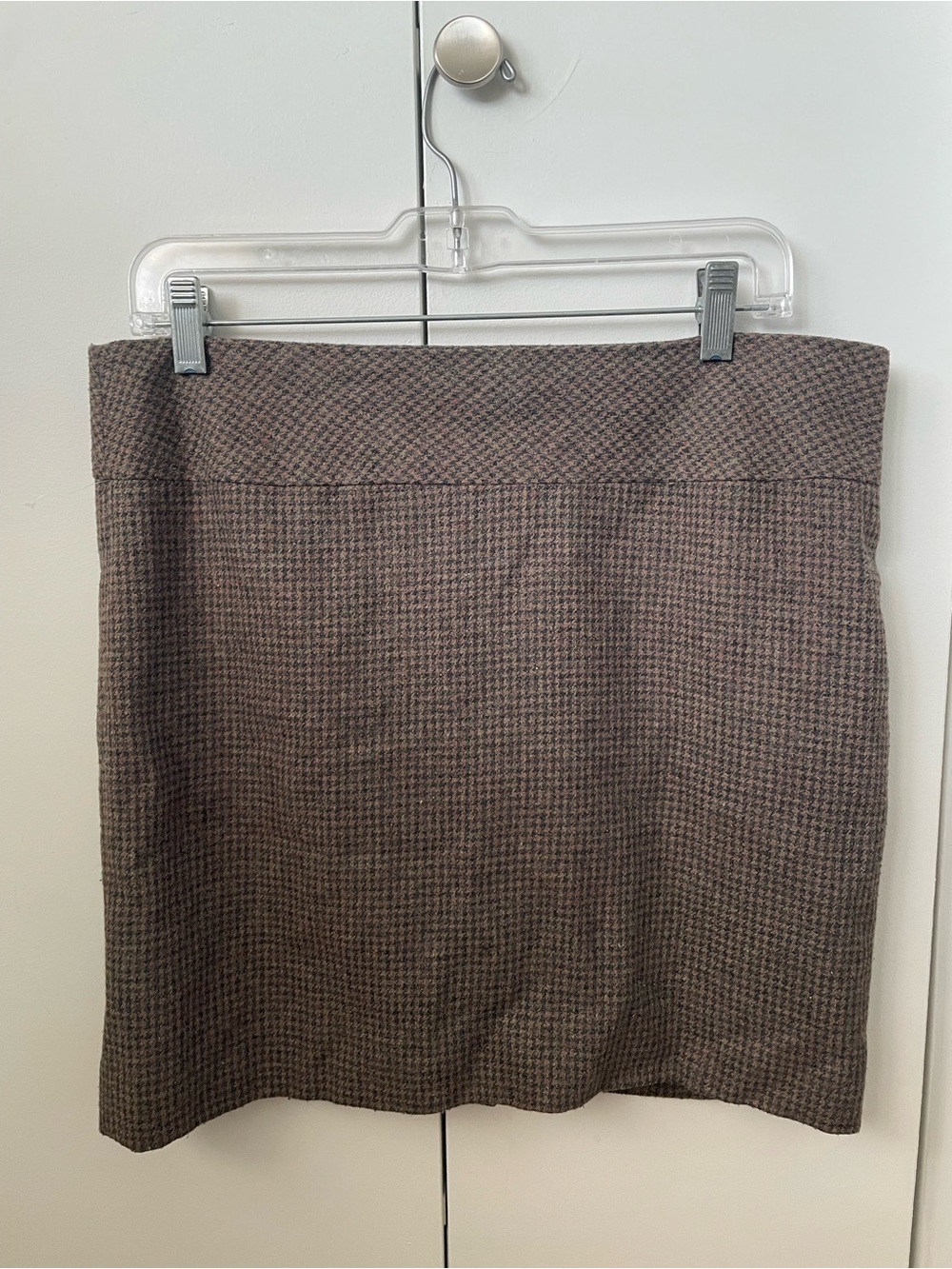 The Limited Brown Houndstooth Mini Skirt